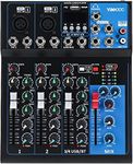 4 Channel Live Studio Stereo Audio Mixer Sound Mixing Mixer Console with USB Interface