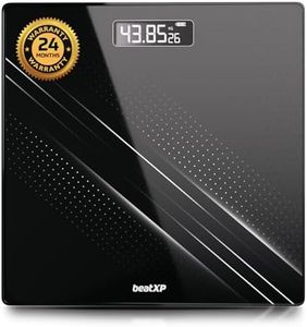 beatXP Gravity Weighing Machine with Backlit LCD Panel & 6mm Thick Tempered Glass, Weight Machine for Body Weight with 2 Year Warranty