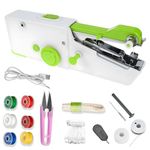 Handheld Sewing Machine, Mini Portable Electric Sewing Machine with USB Cable for Beginners Adult, for Beginners, Suitable for Clothing, Curtains, DIY Home Travel