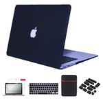 Se7enline Compatible with MacBook Pro 13 inch Case Model A1278 with CD-Rom 2010/2011/2012 Laptop Hard Shell Protective Case&Sleeve Bag&Keyboard Cover Skin&Screen Protector&Dust Plug,Matte Black