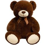 HollyHOME Teddy Bear Plush Giant Teddy Bears Stuffed Animals Teddy Bear Love 36 inch Chocolate