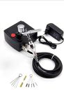 XieXie® Dual Action Mini Air Compressor Airbrush Kit Airbrush Gun for airbrush makeup, Cake decoration,Art Painting Tattoo Manicure Craft