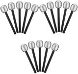 18Pcs Glittered Silver Microphone P