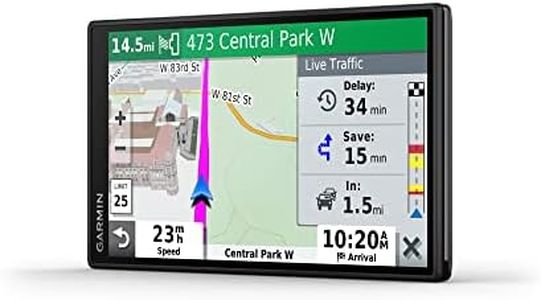 Garmin DriveSmart 55 and Traffic, GPS Navigator, 5.5” Display, Simple On-Screen Menus, Easy-to-See Maps