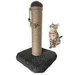 Cat scratching post | 42 cm cat tree for indoor cats | play towers & trees for cats | Cat toy | cats bed | cat tower (22 x 22 x 32 Grey)