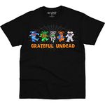 Liquid Blue Grateful Dead Undead Bears, Black, Small