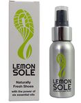 Lemon Sole Natural Shoe Freshener & Deodoriser with 6 Powerful Essential Oils for Long-Term Odour Control, Great for Sports, Fresh Lemon Scent. Lemon Fresh shoes every day.