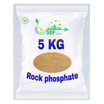 SDF INDIA Organic Rock Phosphate Essential Fertilizer All Purpose Powder for Fruiting and Flowering Plants (5)