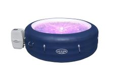 Lay-Z-Spa Saint Tropez Hot Tub with 120 Airjet Massage System with Floating LED light. Includes optional Wi-Fi control with Alexa & Google Assistant. 4-6 Person, exclusive to Amazon