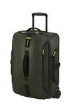 Samsonite Paradiver Light - Wheeled Duffle Bag (55 cm), Small, Hand Luggage, Water-Repellent, Lightweight, 48.5L, Green (Jungle Green)