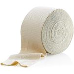 Elastic Tubular Support Bandage Size D, 10M Box - Natural Color (3" X 33 feet) For Large Knee Support Bandage -Medium Thigh, Cotton Spandex