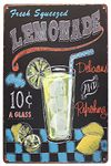 UOOPAI Fresh Squeezed Lemonade Vintage Metal Sign