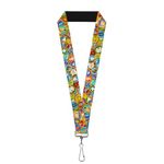 Buckle Down Unisex-Adult's Lanyard-1.0-Stacked Wilderness Explorers Badges, Multicolor, One-Size