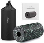 EVEREST FITNESS Foam Roller - Medium Density - Muscle Massage Rollers for Back Pain or Muscles - Physical Therapy Sports Roll w/Manual & Free Bag - Black/Green