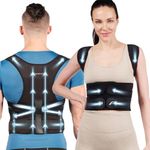 AOFITBRACE【L size】Back Brace Posture Corrector for Men and Women, Brace for Upper and Lower Back Pain Relief, Adjustable Full Back Support【L size】