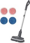 Aircraft Home PowerGlide, Cordless Rechargeable Hard Floor Cleaner and Polisher with 4 Cleaning Pads for Hard Floors, Wood, Tiles and Laminate