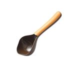 DGSELL CREATIONS Plastic Pet Food Feeding Scoop Spoon Cats & Dog Feeding Shovel (Brown),21 cm,H_4.7 cm,W_9.6 cm