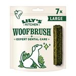 Lily's Kitchen Woofbrush Dental Chew - Natural Dental Sticks for Large Dogs (4 Packs of 7 Chews)