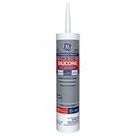 GE GE712 Tub & Tile Silicone 1 Sealant Caulk, 10.1oz, White