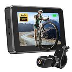 PARKVISION Bike Mirror, 1080P Bicycle Rear View Camera with 4.3" AHD Monitor, 360° Rotatable Bracket with Excellent Night Vision Bicycle Handlebar Mirror Bicycle Cycling Rear View Mirrors