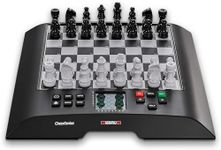 Millennium ChessGenius Electronic Chess Board Set - Play Chess at Any Level – Play with Friends or The Computer - M816, Black & White