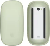 kwmobile Silicone Cover Compatible with Apple Magic Mouse 1/2 Cover - Soft Mouse Protector Grip - Pastel Yellow