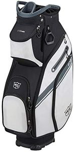 WILSON Staff EXO II Men's Golf Bag - Cart, Black/White/Grey