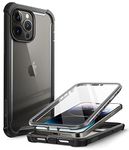 i-Blason Transparent Case for iPhone 14 Pro Max (6.7 Inch) Bumper Case 360 Degree Mobile Phone Case Robust Protective Cover [Ares] with Screen Protector 2022 Edition (Black), iPhone2022Pro-6.7-Ares-SP