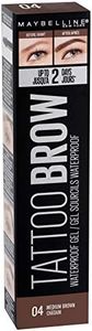 Maybelline New York, Tattoo Brow Waterproof Eyebrow Gel No. 04 Medium Brown, 5 ml
