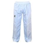 ELITE TAEKWONDO training pants (TKD) Ultralight Fabric and Mesh, White, 120 (000)