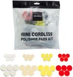 MaxShine Mini Cordless Polisher Pads Kit – Complete 1.5" & 2" Foam, Wool & Microfiber Pads Set – Cutting, Polishing & Finishing Pads for Mini Polishers – Professional Paint Correction Kit