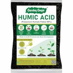 Garden Genie Humic Acid for Plants (Potassium Humate Flakes 98%) | Plant Growth Enhancer, Soil Conditioner, Improves Plant Root System (250 g)