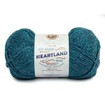 Lion Brand Yarn Company 142 g 100 Percent Acrylic Heartland Yarn Ball, Glacier Bay, 10.89 x 10.89 x 22.95 cm, 136-105