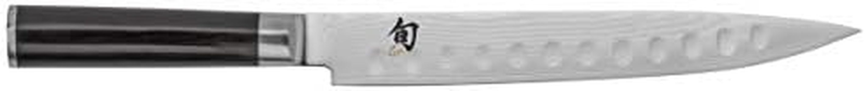 Kai Shun Classic Scalloped Slicing Kitchen Knife 22.9cm, Stainless Steel, DM0720