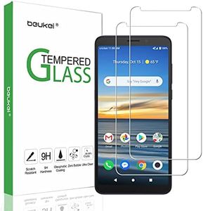 beukei (2 Pack) Compatible for Alcatel Lumos(DALN5023) / Alcatel Axel(5004R) Screen Protector Tempered Glass, Touch Sensitive,Case Friendly, 9H Hardness