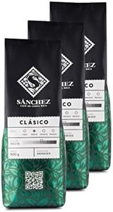 Cafe Sanchez Classic Ground Coffee - 17.6 Oz, from Costa Rica - 3 Pack