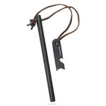 Überleben Kräftig Ferro Rod Fire Starter for Survival w/Multi-Tool Fire Striker, Lanyard - 8" Long, 1/2" Thick Fire Steel, 20,000 Strikes - Waterproof Flint and Steel - Camping Fire Starter Rod