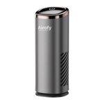 Airofy™ Airo Luxe Portable Car Air Purifier with HEPA H13 Filter | Allergy & Asthma Relief, Negative Ion, 3 Active Filtration Modes, and Touch Control