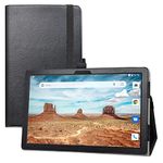 LIFANG Compatible with Alcatel 3T 10 8094X 4G Case,Slim Folio Folding Stand PU Leather Cover for 10" Alcatel 3T 10 8094X 4G Tablet(Not fit Alcatel 3t 10 8088x),Black