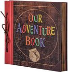 LINKEDWIN 12x12 Inch Our Adventure Book Scrapbook Album, 60 Pages (Our Adventure Book)