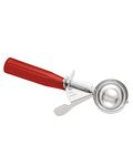 Hamilton Beach 78-24 S/S Red Handled Portion Control #24 Disher Scoop