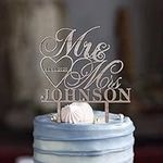 Personalized Mr & Mrs Cake Topper f
