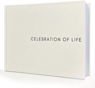 VEX ECOM LTD. Timeless Linen Funeral Guest Book Set - Premium Hardcover Memory Book, Celebration of Life Guest Book, Funeral Sign in Book for Memorial Service, Guest Book for Funeral - Pen, Table Sign