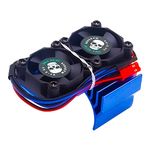 REhobby Ｒc car Motor Heat-Sink for 1/10 Scale 540 550 Engine 36mm traxxas brushless Motor 6s esc Blue 30mm