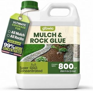 Mulch and Rock Glue for Landscaping - 2 Gallon Mulch Glue for Rocks Outdoor Landscaping, Rock Glue for Pea Gravel, Fast-Drying Gravel Glue, Non-Toxic Gravel Binder