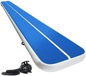 Everfit 6x1m Air Track Gymnastics Tumbling Mat Exercise Cheerleading Inflatable Tumble with Electric Pump for Home Use/Gym/Training Blue Yoga Airtrack Equipment