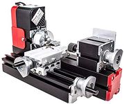 Mingfuxin Mini Lathe Machine,12V Miniature Metal Multifunction Lathe Machine DIY 20000Rev/min 45135mm