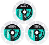 LEKOMESH Circular Saw Blade 3In/75mm x Arbor 3/8In/10mm Carbide Wood Cutting Disc for Wood, Gypsum Board, Fiberglass, Rubber Pipe, Plastic, Cement Residue, 3pcs