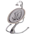 Maxi-Cosi Cassia Baby Swing, infant swing, automatic motion sensor, music, toys, recline, portable, 360 degree rotation, lightweight & foldable, Cascade Grey