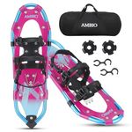 AMBIO Snowshoes for Men Women Youth Kids, Light Weight Aluminum Snow Shoes with Carrying Tote Bag (Darkpurple, 21 Inch)